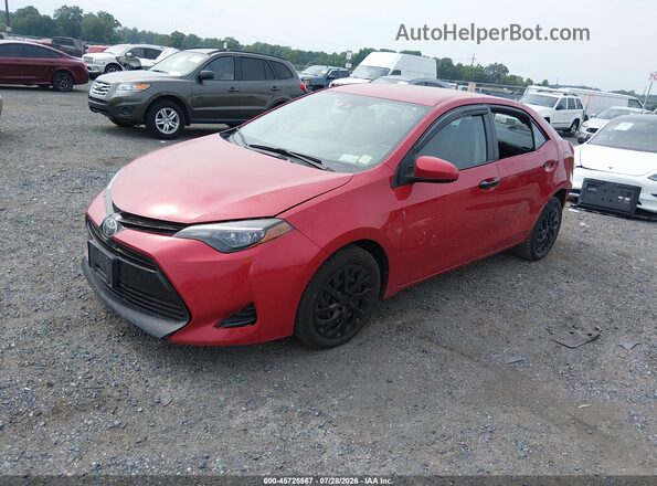 2T1BURHE1HC918696 2017 TOYOTA COROLLA Red Przód lewy
