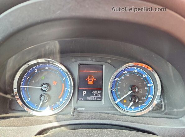 2T1BURHE1HC949057 2017 TOYOTA COROLLA Red Vista del cuadro de instrumentos