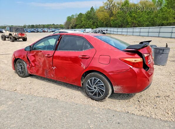 2T1BURHE1HC949057 2017 TOYOTA COROLLA Red Trasero izquierdo