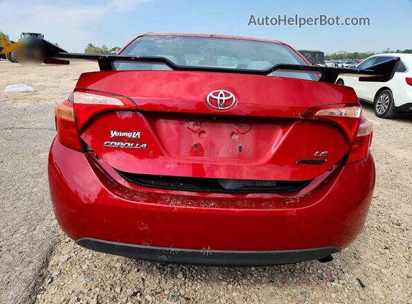 2T1BURHE1HC949057 2017 TOYOTA COROLLA Red Vista trasera