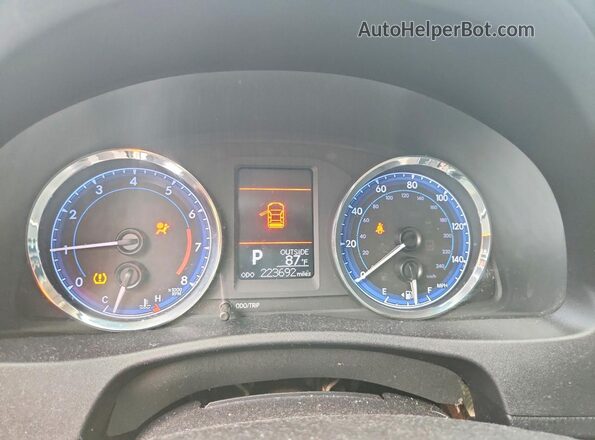 2T1BURHE1HC963489 2017 TOYOTA COROLLA Gray Вид щитка приладів