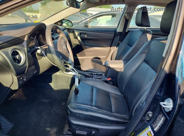 2T1BURHE1JC000162 2018 TOYOTA COROLLA Charcoal Вид салону спереду