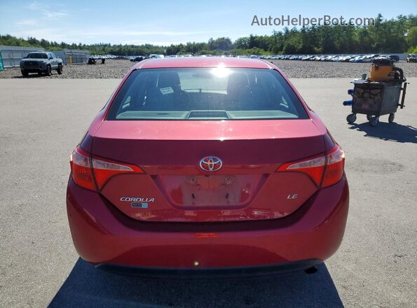 2T1BURHE1JC018063 2018 TOYOTA COROLLA Красный Вид сзади
