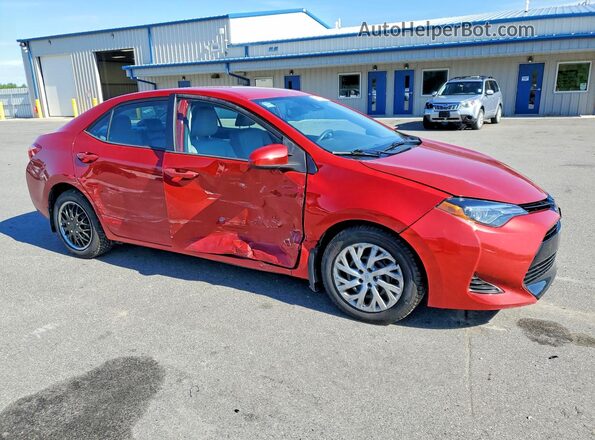 2T1BURHE1JC018063 2018 TOYOTA COROLLA Красный Передняя правая четверть