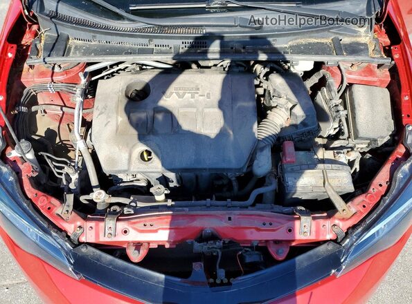 2T1BURHE1JC018063 2018 TOYOTA COROLLA Красный Вид задней части салона