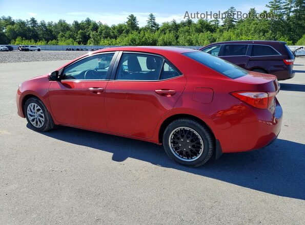 2T1BURHE1JC018063 2018 TOYOTA COROLLA Красный Задняя левая четверть