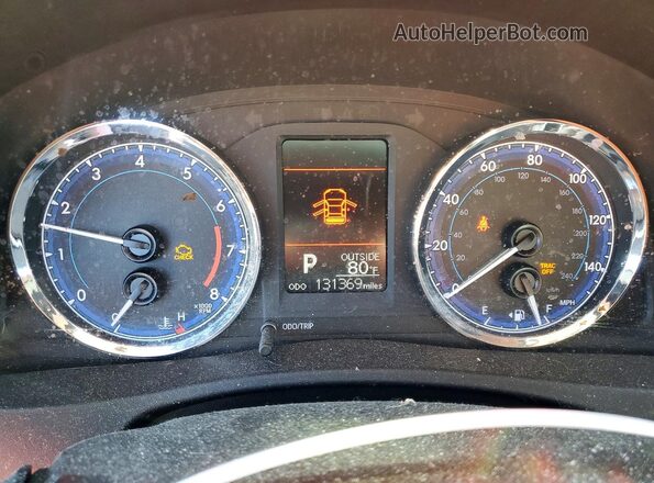 2T1BURHE1JC018063 2018 TOYOTA COROLLA Красный Вид щитка приборов