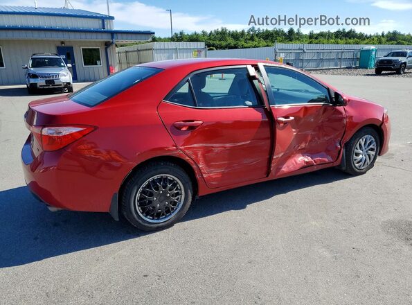 2T1BURHE1JC018063 2018 TOYOTA COROLLA Красный Задняя правая четверть