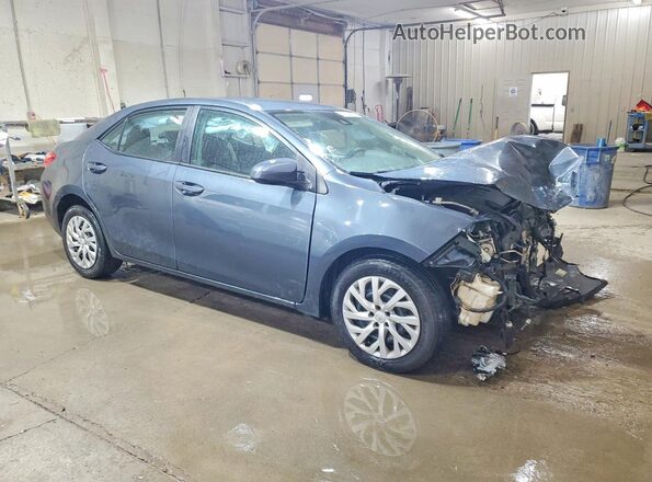 2T1BURHE1JC031833 2018 TOYOTA COROLLA Blue Передня права чверть