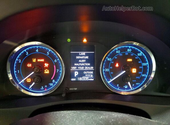 2T1BURHE1JC031833 2018 TOYOTA COROLLA Blue Вид щитка приладів