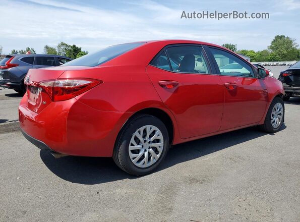 2T1BURHE1JC065576 2018 TOYOTA COROLLA Red Задня права чверть