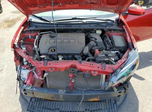 2T1BURHE1JC065576 2018 TOYOTA COROLLA Red Вид задньої частини салону