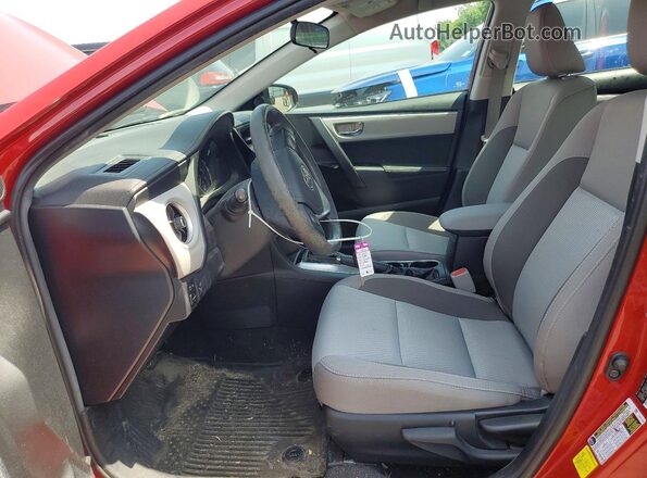 2T1BURHE1JC065576 2018 TOYOTA COROLLA Red Вид салону спереду