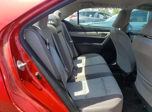 2T1BURHE1JC065576 2018 TOYOTA COROLLA Red Вид задніх сидінь