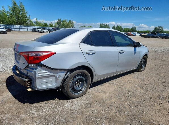 2T1BURHE1JC074343 2018 TOYOTA COROLLA Silver Rear right