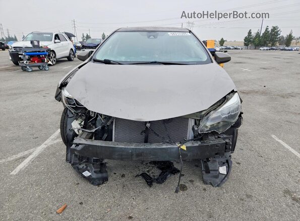 2T1BURHE1JC099579 2018 TOYOTA COROLLA Gray Դիմացի տեսք