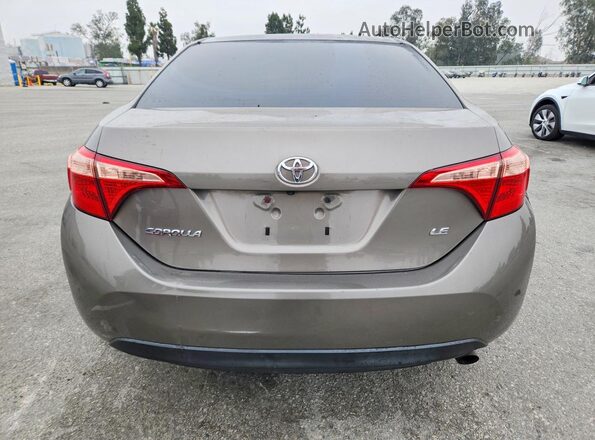 2T1BURHE1JC099579 2018 TOYOTA COROLLA Gray Հետևի տեսք