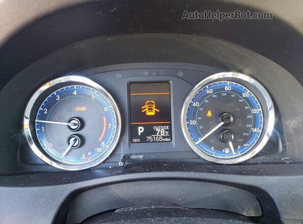 2T1BURHE1JC965913 2018 TOYOTA COROLLA Silver Instrument cluster view