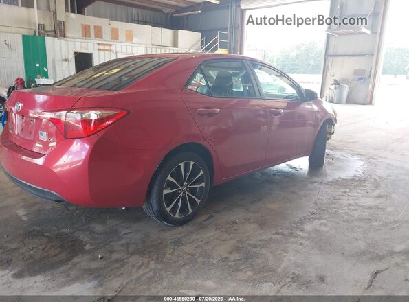 2T1BURHE1KC156042 2019 TOYOTA COROLLA Red Задня права чверть