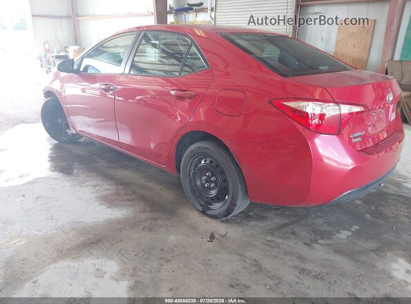 2T1BURHE1KC156042 2019 TOYOTA COROLLA Red Задня ліва чверть