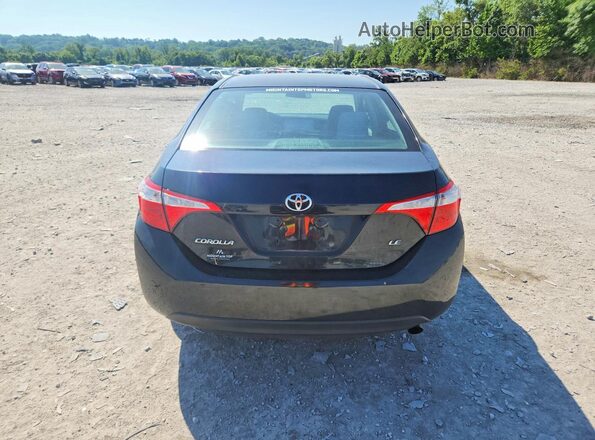 2T1BURHE2GC493214 2016 TOYOTA COROLLA Black Հետևի տեսք
