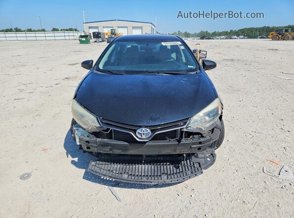 2T1BURHE2GC493214 2016 TOYOTA COROLLA Black Դիմացի տեսք