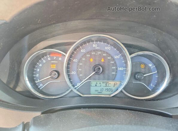 2T1BURHE2GC493214 2016 TOYOTA COROLLA Black Սարքավորումների վահանակի տեսք