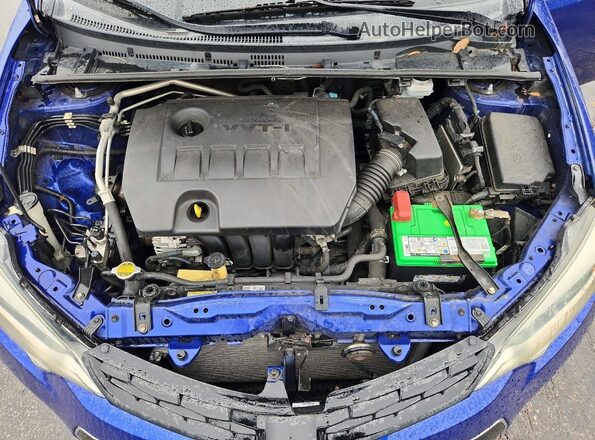 2T1BURHE2GC509928 2016 TOYOTA COROLLA Blue Вид задньої частини салону