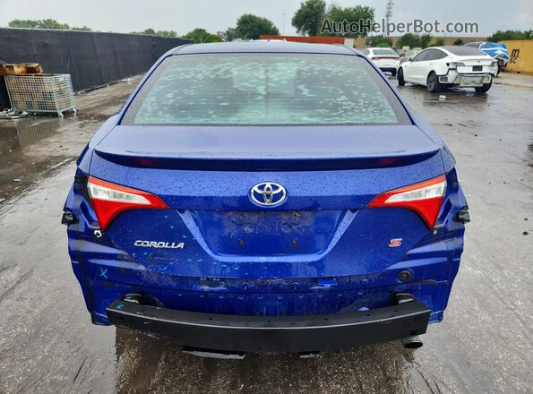 2T1BURHE2GC509928 2016 TOYOTA COROLLA Blue Вид ззаду