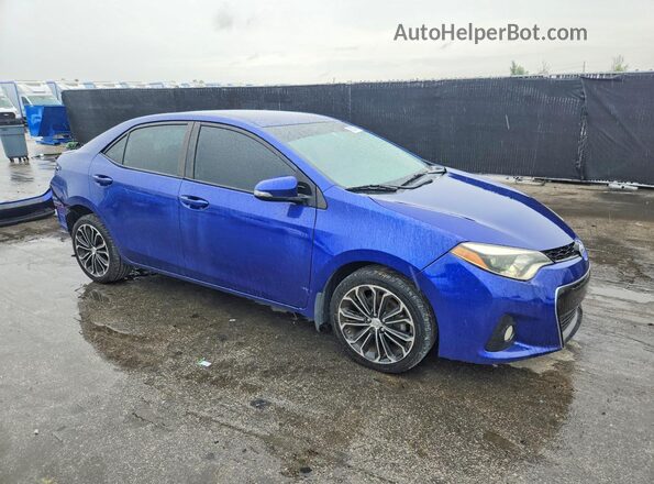2T1BURHE2GC509928 2016 TOYOTA COROLLA Blue Передня права чверть