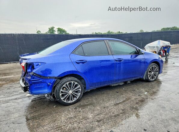 2T1BURHE2GC509928 2016 TOYOTA COROLLA Blue Задня права чверть