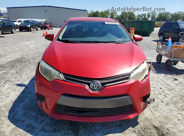 2T1BURHE2GC518693 2016 TOYOTA COROLLA Red Vista frontal