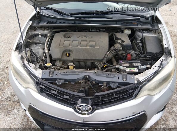 2T1BURHE2GC525384 2016 TOYOTA COROLLA Silver Вид ззаду