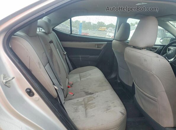 2T1BURHE2GC554030 2016 TOYOTA COROLLA Silver უკანა სავარძლების ხედი