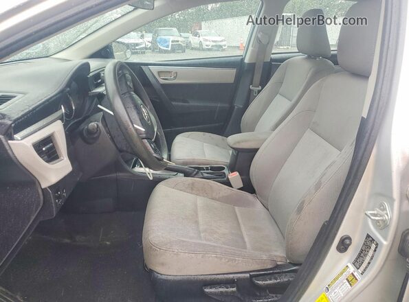 2T1BURHE2GC554030 2016 TOYOTA COROLLA Silver წინა სალონის ხედი