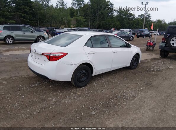 2T1BURHE2GC600794 2016 TOYOTA COROLLA White Задня права чверть