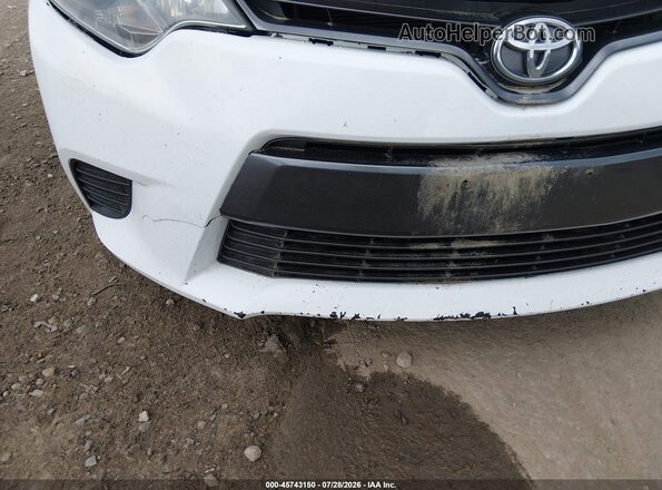 2T1BURHE2GC600794 2016 TOYOTA COROLLA White Вид спереду
