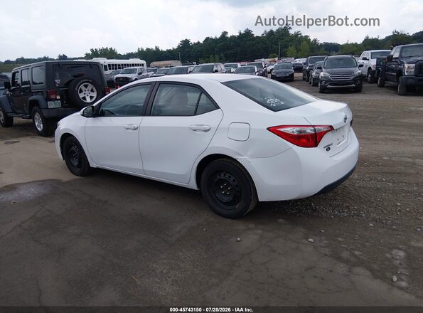 2T1BURHE2GC600794 2016 TOYOTA COROLLA White Задня ліва чверть