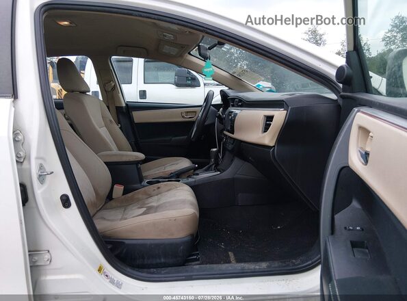 2T1BURHE2GC600794 2016 TOYOTA COROLLA White Вид салону спереду