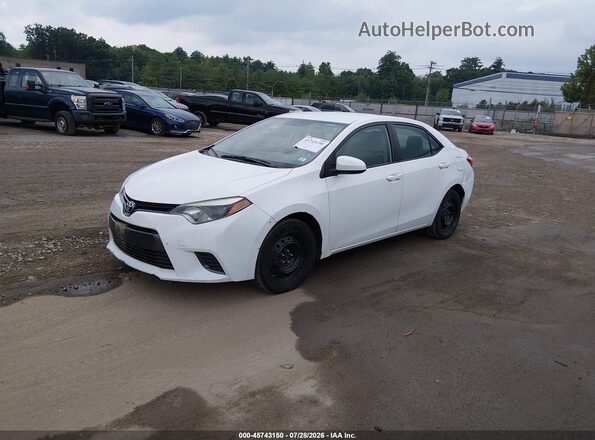 2T1BURHE2GC600794 2016 TOYOTA COROLLA White Передня ліва чверть