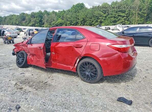 2T1BURHE2GC632337 2016 TOYOTA COROLLA Red უკანა მარცხენა