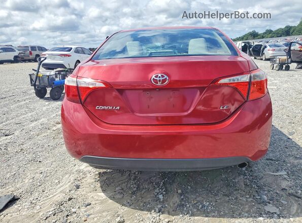 2T1BURHE2GC632337 2016 TOYOTA COROLLA Red უკანა ხედი