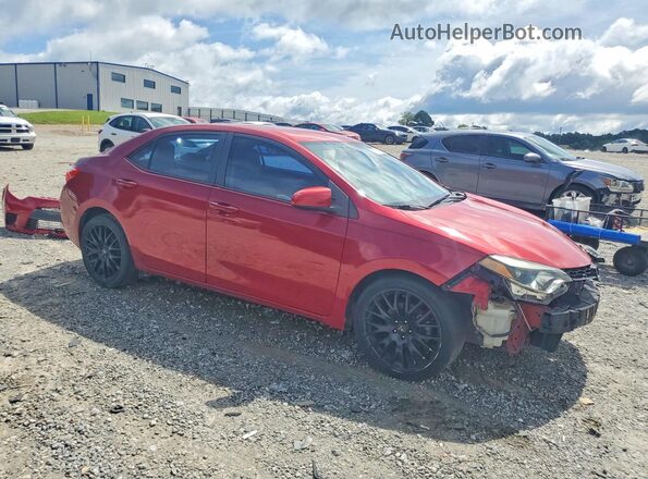 2T1BURHE2GC632337 2016 TOYOTA COROLLA Red წინა მარჯვენა