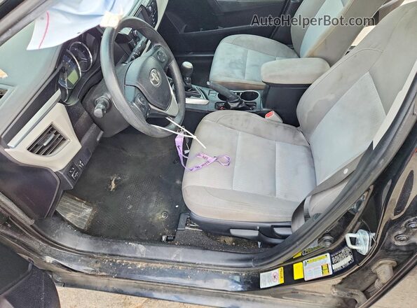 2T1BURHE2GC646688 2016 TOYOTA COROLLA Black Вид салону спереду