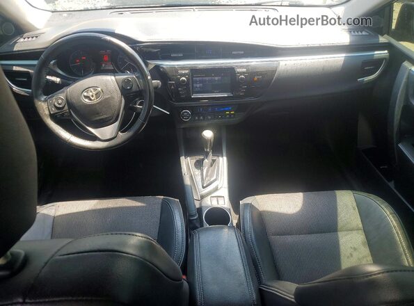 2T1BURHE2GC661871 2016 TOYOTA COROLLA Black Widok deski rozdzielczej