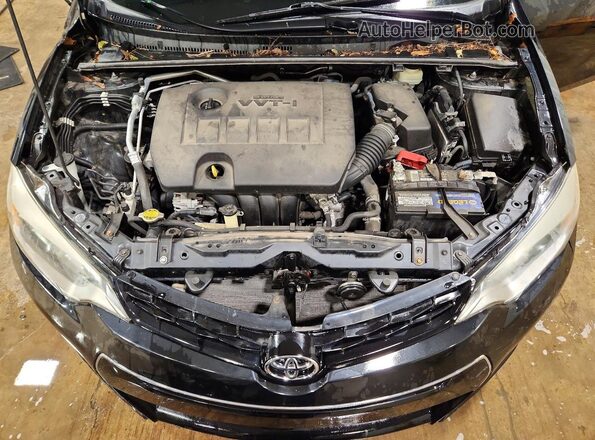 2T1BURHE2GC666424 2016 TOYOTA COROLLA Black Widok wnętrza z tyłu