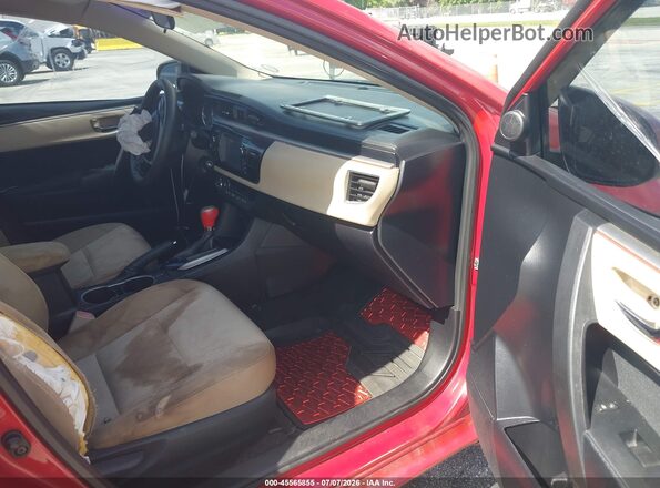 2T1BURHE2GC680078 2016 TOYOTA COROLLA Red Vista interior delantera