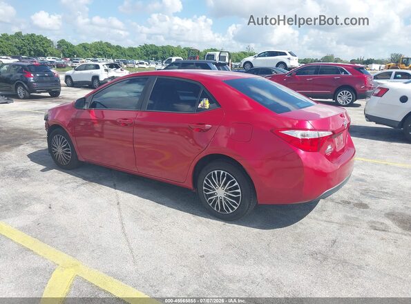 2T1BURHE2GC680078 2016 TOYOTA COROLLA Red Trasero izquierdo