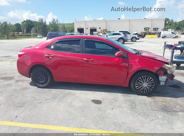 2T1BURHE2GC680078 2016 TOYOTA COROLLA Red Vista interior trasera