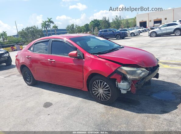 2T1BURHE2GC680078 2016 TOYOTA COROLLA Red 